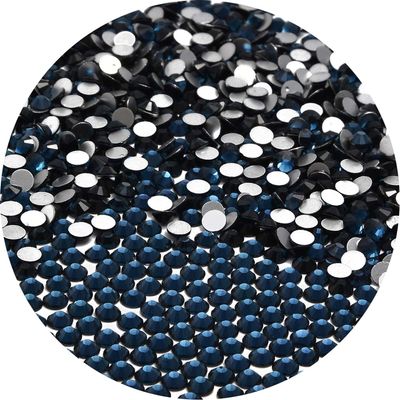 NCB 1500pcs Flatback Round Glass Nail Art Rhinestones Crystal for DIY Making Accessories Shoes, Clothes, Face Art, Bags, Manicure (Montana, SS20 1500pcs)