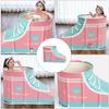 Cabilock Universal Foot Shape Folding Bath Bucket Practical Portable Bath Tub Relaxing Home or Outdoor Bathing Experience view 3