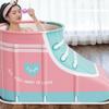 Cabilock Universal Foot Shape Folding Bath Bucket Practical Portable Bath Tub Relaxing Home or Outdoor Bathing Experience view 4