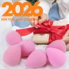BEAKEY Super Soft Makeup Sponge Set of 6, Makeup Sponges for Foundation, Liquid, Cream and Powder, Pink Beauty Sponge for Blending, 0 Latex Blender view 2