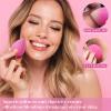 BEAKEY Super Soft Makeup Sponge Set of 6, Makeup Sponges for Foundation, Liquid, Cream and Powder, Pink Beauty Sponge for Blending, 0 Latex Blender view 4
