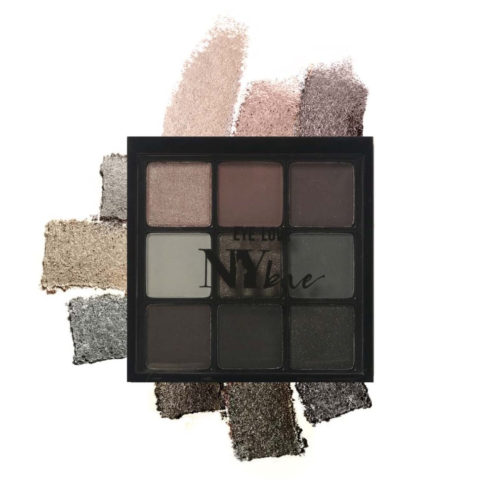 METREY Love Eyeshadow Palette - Smokey Show, 9-in-1 Palette, Matte & Shimmer, Intense Pigmentation, Easily Blendable, Long Lasting, Smooth Finish, 9 g