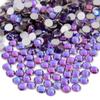 NCB 1500pcs Flatback Round Glass Nail Art Rhinestones Crystal for DIY Making Accessories Shoes, Clothes, Face Art, Bags, Manicure (Purple Velvet, SS20 1500pcs) view 2