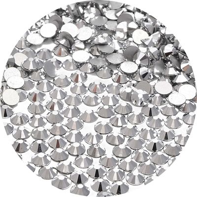 NCB 1500pcs Flatback Round Glass Nail Art Rhinestones Crystal for DIY Making Accessories Shoes, Clothes, Face Art, Bags, Manicure (Labrador, SS20 1500pcs)