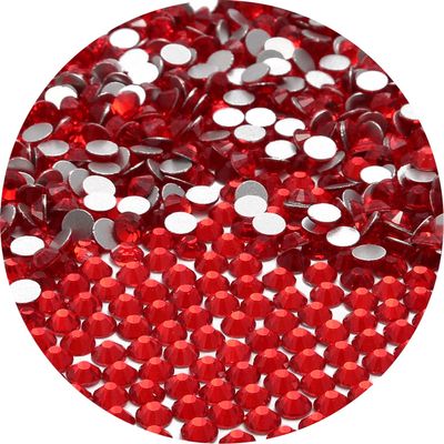 NCB 1500pcs Flatback Round Glass Nail Art Rhinestones Crystal for DIY Making Accessories Shoes, Clothes, Face Art, Bags, Manicure (Siam, SS20 1500pcs)