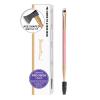 Sharp Fine Line ULTRA THIN Stiff Brow Brush for PRECISION Eyebrow Duo Ended Angled Eyebrow Brush with Spoolie Eyelash Spiral Mascara Brush (Pink & Matte Gold) view 1