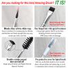 Bueart Design PRECISION Concealer brush for eyebrows Dual Ended Detail Flat Eyeliner definer Brow Brush with spoolies for eyebrow eyelash Spiral Brush Spoolie Mascara Brush view 4