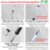 SHARP Fine Line ULTRA THIN Stiff Brow Brushes for PRECISION Natural Eyebrows #14 Duo Ended Angled Eyebrow Brush with Spoolie Eyelash Spiral Mascara Brush (Black & silver) view 4