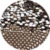 NCB 1500pcs Flatback Round Glass Nail Art Rhinestones Crystal for DIY Making Accessories Shoes, Clothes, Face Art, Bags, Manicure (Smoked Topaz, SS20 1500pcs) view 1