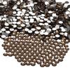 NCB 1500pcs Flatback Round Glass Nail Art Rhinestones Crystal for DIY Making Accessories Shoes, Clothes, Face Art, Bags, Manicure (Smoked Topaz, SS20 1500pcs) view 2
