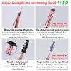 Bueart Design BLADE EDGE SHAPED Duo Eyebrow Eyelash Brush Professional Double-Ended Angled Eye Brow Eyeliner Brush and Spoolie Mascara Brush (Pink & Rose Gold) view 4