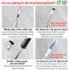 NARROW AND SMALL ULTRA THIN #12 Duo Ended Sharp Brow Brushes for Make Natural Fine Line Eyebrows And Eyeliner Eyebrow with Spoolie Eyelash Spiral Mascara Brush view 4