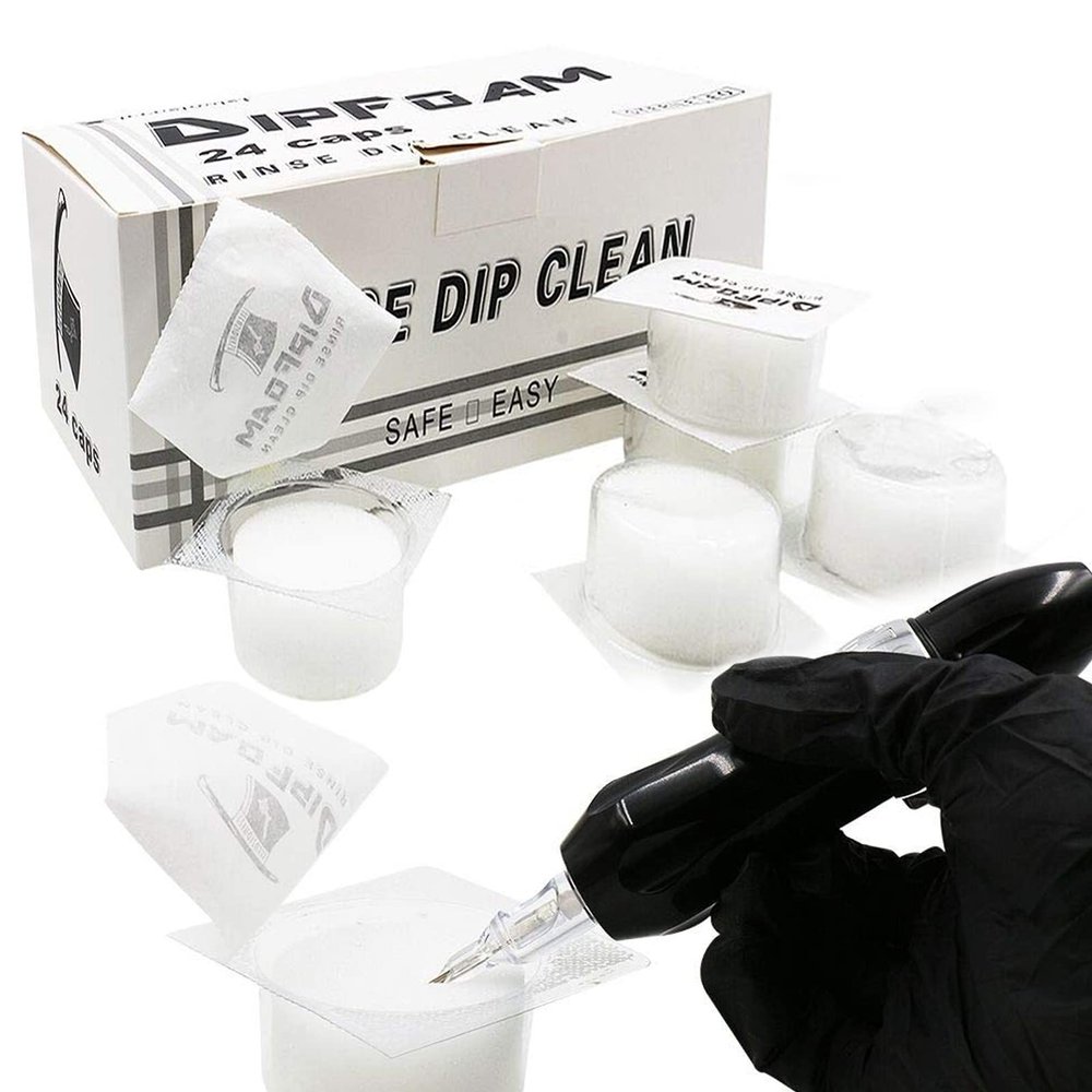 Dip Foam - Gakonp 24Pcs Dip Caps Dip Foam Rinse Caps Cups Cleaning Tip Rinse Dip Clean for Dip Foam Cleaning Cap Clean Supplies
