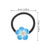 LALAFINA 10pcs Plumeria Hair Ties Hawaiian Hair Ties Plumeria Hair Ropes Elastic Hair Bands Rubber Band Hair Bands for Women and Girls view 2