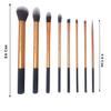 METREY Soft Synthetic Bristles Makeup Brushes - Bronze, Pack of 8, PS-8 view 3