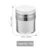 Beaupretty 3 Pieces Cream Jar Vacuum Bottles, Empty Makeup Cosmetic Jar Containers with Pump Jars Lotion Cream Bottles 30ml view 3