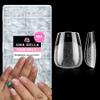 UNA GELLA Extra Short Coffin Nails Tips: 504pcs Pre-etched XS Short Nails, 12 Sizes Clear Coffin Press on Nails Full Cover Gel Tips Acrylic False Fake Nails Extension DIY Salon view 1