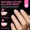 UNA GELLA Extra Short Coffin Nails Tips: 504pcs Pre-etched XS Short Nails, 12 Sizes Clear Coffin Press on Nails Full Cover Gel Tips Acrylic False Fake Nails Extension DIY Salon view 3