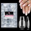 UNA GELLA Short Coffin Nail Tips: 216pcs Short Coffin Press on Nails Pre-shape Gel Nail Tips for Full Cover Acrylic Nails False Nails For Nail Extension Home DIY Salon 12 Sizes Gelly Tips view 1