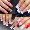 UNA GELLA Duck Fake Nail Tips 504 PCS Clear Soft Gel Short Half Cover Nail Tips Curved for Nail Extensions Professional Salon & Home DIY Nail Art 11 Sizes view 2