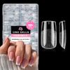 UNA GELLA Nail Tips Square: 504PCS Short Square Nail Tips Pre Etched Gel Fake Nails Tips, No C Curve For Women DIY Nail Extension French Style Salon Home Full Cover Soft Acrylic False Tips 12 Sizes view 1