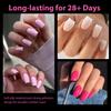 UNA GELLA Nail Tips Square: 504PCS Short Square Nail Tips Pre Etched Gel Fake Nails Tips, No C Curve For Women DIY Nail Extension French Style Salon Home Full Cover Soft Acrylic False Tips 12 Sizes view 2