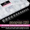 UNA GELLA Nail Tips Square: 504PCS Short Square Nail Tips Pre Etched Gel Fake Nails Tips, No C Curve For Women DIY Nail Extension French Style Salon Home Full Cover Soft Acrylic False Tips 12 Sizes view 4