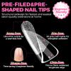 UNA GELLA Extra Short Nail Tips: 504pcs Square Fake Nails Pre-shape XS Short Square Press on Nails Gel Tips Full Cover Acrylic Nails False Nails for DIY Salon 12 Sizes view 3