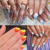 UNA GELLA Short Almond Fake Nails 312pcs Press on Nails Pre-shape Gel Nail Tips for Full Cover Acrylic Short Almond Nails False Nails For Nail Extension12 Sizes Gelly Tips view 2
