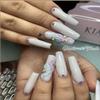 3D Acrylic Flower Nail Art Charms Handmade by Acrylic Powder - 15 colors, 24pcs Flowers Nail Rhinestones Kit 3D Crystal Nail Pearls Flat Design Acrylic Nail Art for Women Girls (Violet) view 4