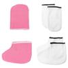 4 Pairs Hand and Foot Mask Paraffin Gloves Moisturizing Socks Paraffin Bath Paraffin Wax Hand Care Gel Gloves Hand Moisturizer Gloves Care Moisturizing Gloves Hand Gloves Dry Hands view 3