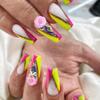 3D Acrylic Flower Nail Art Charms Handmade by Acrylic Powder - 15 colors, 24pcs Flowers Nail Rhinestones Kit 3D Crystal Nail Pearls Flat Design Acrylic Nail Art for Women Girls (Pastel) view 3