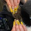 Generic 3D Acrylic Yellow Flower Nail Art Charms - 24pcs Handmade Flowers, 15 Colors, DIY Nail Art Decoration view 3