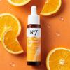 No7 Radiance+ 15% Vitamin C Serum - Radiance-Boosting Face Serum for Glowing Skin - Re-Energizing Vitamin C Skin Care for Daily Use (0.84 oz) view 3
