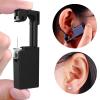 2Pcs Ear Piercing Kit Disposable Sterile Ear Piercing Kit Painless Ear Piercing Gun Tool with CZ Size 5 mm Gold Earring Studs (Silver) view 3