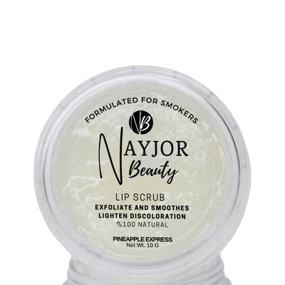 Nayjor Beauty Lip Scrub - Soothes, Heals, Balances Even Tone, Adds Moisture for Soft, Smooth, Healthy Lips. Natural Nourishing Aloe, Coconut, Lemon, Rosemary, Jojoba, Apricot, Vitamin E, B3