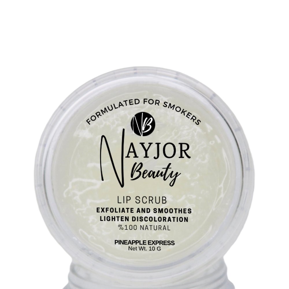 Nayjor Beauty Lip Scrub - Soothes, Heals, Balances Even Tone, Adds Moisture for Soft, Smooth, Healthy Lips. Natural Nourishing Aloe, Coconut, Lemon, Rosemary, Jojoba, Apricot, Vitamin E, B3
