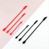 JIATAY Spatula, Silicone Spatula Set (3 Pcs) Cosmetic Makeup Spatula for Mini Bottles Foundation Cream, Double-Headed Jar Spatula (Small & Middle & Large, Red) view 2