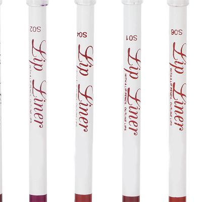 ANGGREK Lip Liner, 6pcs Matte Long Lasting Lip Pencil Set 01