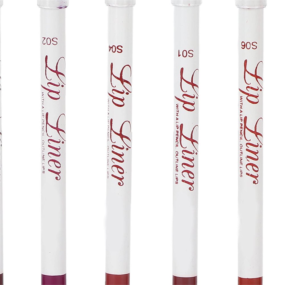 ANGGREK Lip Liner, 6pcs Matte Long Lasting Lip Pencil Set 01
