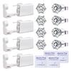 TC-SMAR 4 Pack Disposable Ear Piercing Gun Kit With Built-in transparent Cubic Zirconia Ear Studs view 1