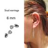 TC-SMAR 4 Pack Disposable Ear Piercing Gun Kit With Built-in transparent Cubic Zirconia Ear Studs view 3