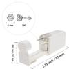 TC-SMAR 4 Pack Disposable Ear Piercing Gun Kit With Built-in transparent Cubic Zirconia Ear Studs view 4