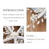 Casdre Starfish Bride Wedding Hair Comb Silver Crystal Bridal Hair Piece Pearl Beach Wedding Hair Accessories for Women and Girls view 3