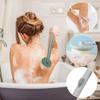 Scrub Bath Brush Exfoliating Bath Shower Brush with Soap Dispenser - Detachable Long Handle Rub Bath Brush Bath Shower Deep Cleansing Can Fill Liquid for Women, Men, Children(2PCS) view 2