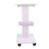 CNCEST Salon Trolley Stand Tattoo Rolling Cart Tray with Wheel Aluminum Alloy ABS Rolling Cart Trolley Holder Stand Beauty Spa Instrument Tray 24.5"x16"x8.3" (Type 2) view 1