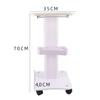 CNCEST Salon Trolley Stand Tattoo Rolling Cart Tray with Wheel Aluminum Alloy ABS Rolling Cart Trolley Holder Stand Beauty Spa Instrument Tray 24.5"x16"x8.3" (Type 2) view 2