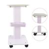 CNCEST Salon Trolley Stand Tattoo Rolling Cart Tray with Wheel Aluminum Alloy ABS Rolling Cart Trolley Holder Stand Beauty Spa Instrument Tray 24.5"x16"x8.3" (Type 2) view 4