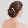 2 Pcs Pearl Hair Side Combs Clip Crystal Rhinestone Hair Combs for Women Decorative Combs Hairpins Hair Accessories for Wedding Party Daily view 4