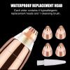4 Pack Flawless Replacement Head, Face Hair Remove Replacement Tool for Women Facial Smooth Finishing with Cleaning Brush(Rose Gold) view 4